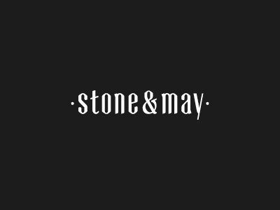 Stone & May Dark brand branding identity logo