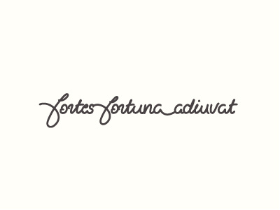 Fortuna Type handwritten script type typography
