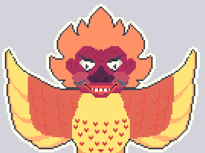 Goero, A Satan Bird With Head Of "Buto".