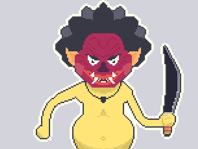Tjoblik, A Dwraf Satan character characterdesign design graphic design illustration pixel pixelart