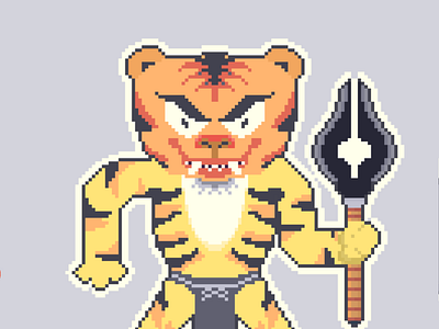 Talop, A Tiger Satan With Dwisula