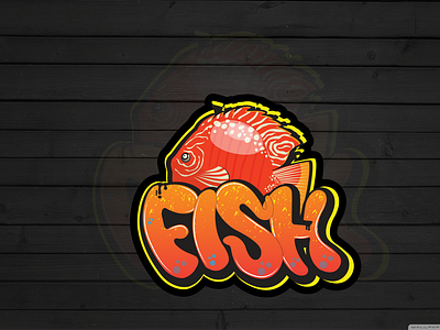 Graffiti style fish t-shirt design in 24 hours