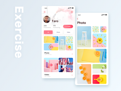 interface exercise01 design ui ux 应用 设计