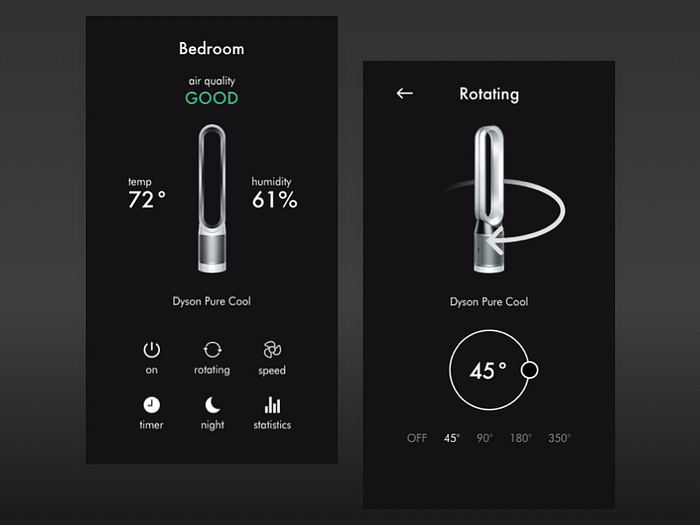 Dyson Link Concept App by Luca Volino UX/UI & Product Designer on