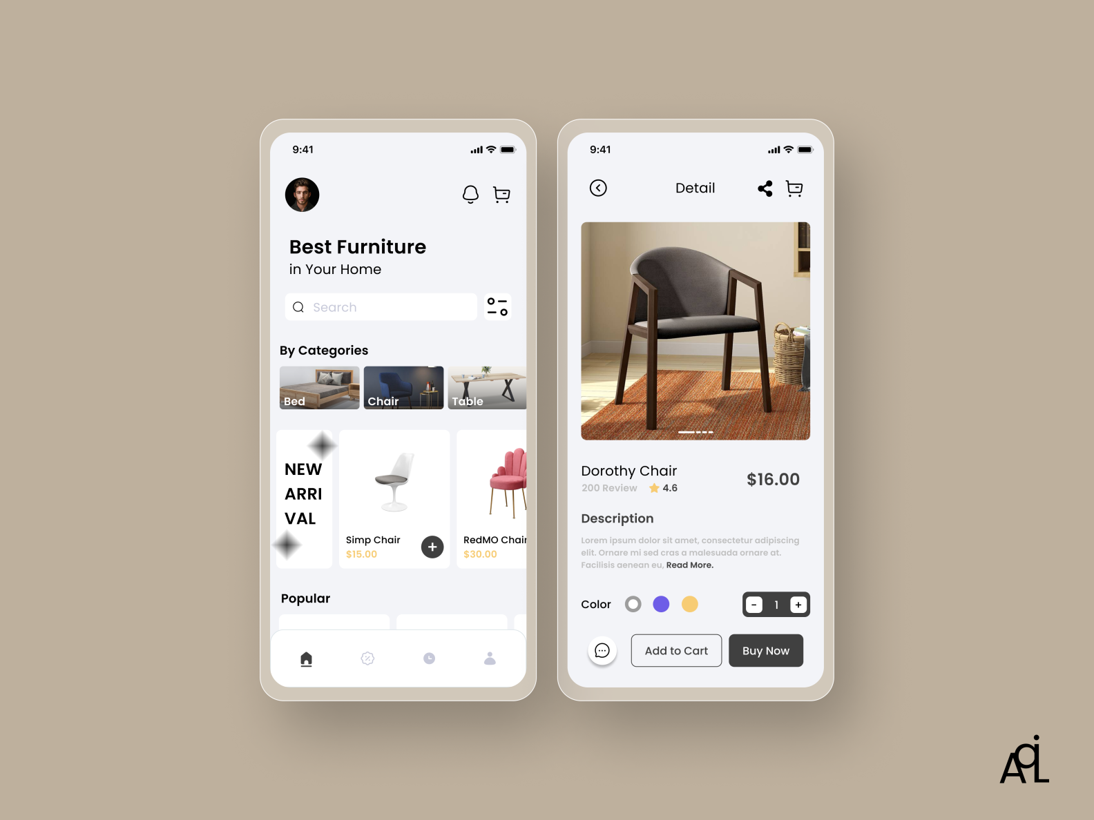 Furniture Mobile App Design By Aqil Wiputra On Dribbble   Furniture Drible 