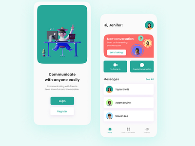 UI Design - Communication App