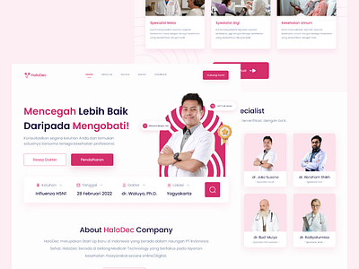 UI Design - Hospital Website app design typography ui ux