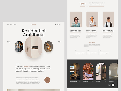 UI Design - Residential Architects Website