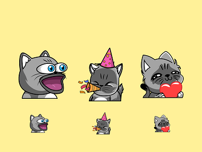 Cute Cat Twitch Emotes