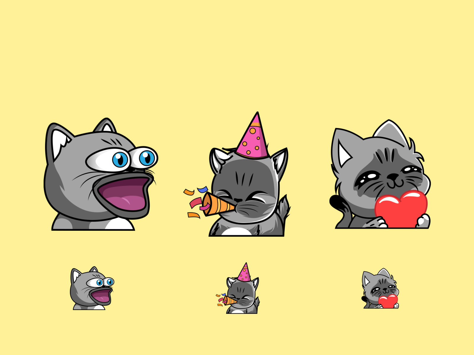 Cute Cat Twitch Emotes Pack 5 Kawaii Cat Twitch Strea - vrogue.co