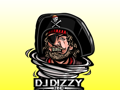 Logo Combination 2d cartoon colaboration combination design discord dj esport graphicdesign illustration livestreaming logo logos pirates streamers streaming tornado twitch twitchlogo twitchlogos