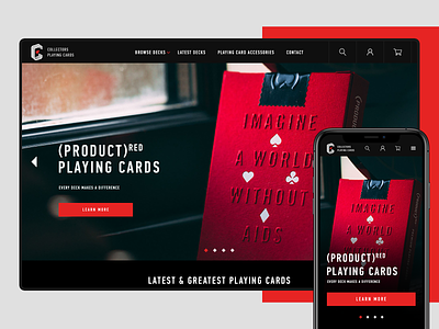 Collectors Playing Cards design interface magic site uiux