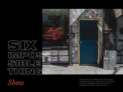 Six Impossible Things 1.3 card deck card tricks graphic design landing page magic playing cards webdesign