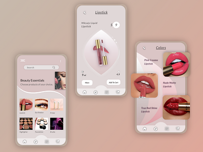 Beauty App Visual Design