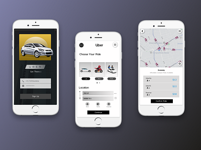 Uber Mobile App Redesign 3d animation branding design graphic design illustration logo motion graphics ui ux vector