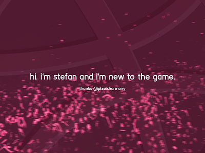 hi. i'm stefan. debut dribbble eckstein hello invite player prospect