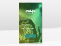 goodvi.be mobile login form | day 1 (dailyui #001)