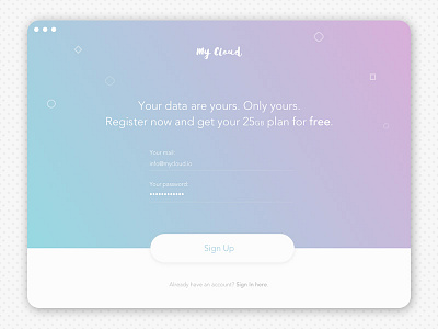 Sign Up form (Daily UI #001)
