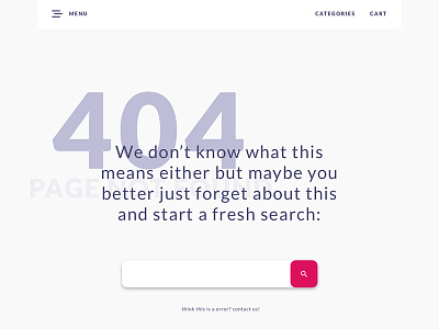 404 page (Daily UI #008)