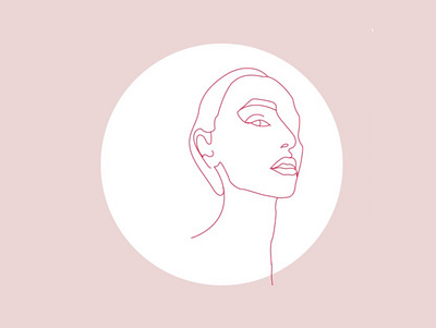 Line art female portrait. artwork beauty design digital elegance face fashion girl illustration lady line art minimalism one line portrait outline portrait style woman