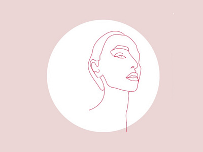 Line art female portrait. artwork beauty design digital elegance face fashion girl illustration lady line art minimalism one line portrait outline portrait style woman