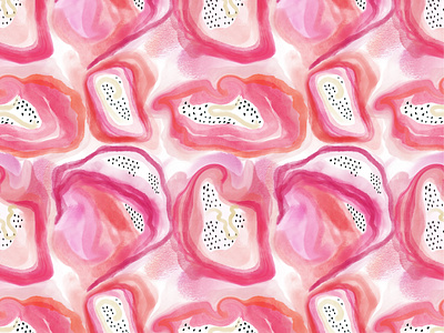 Abstract seamless pattern “Dragon fruit”