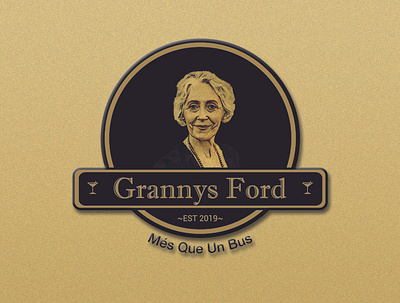 Grannys Ford branding design graphic design illustration logo poster vector