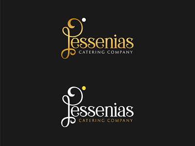 Catering company Script style logo design