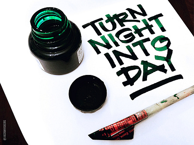 Hand Lettering | Cola pen