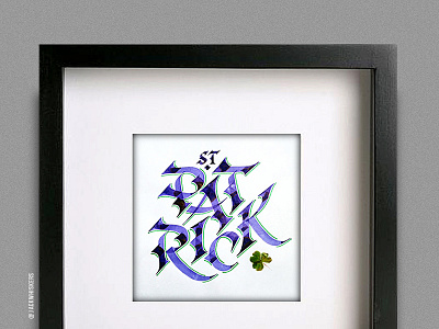 Happy St.Patrick's Day! calligraphy custom type graphic designer handlettering ireland irish jack whiskers lettering st patrick stpatricsday type typography