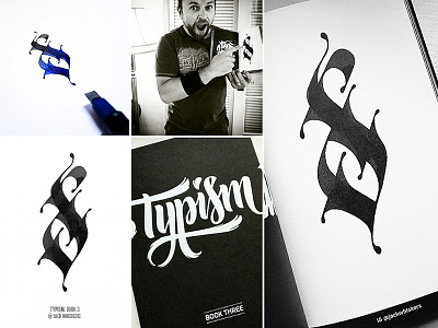 Letter S for Typism art direction branding calligraphy custom type graphic designer hand lettering jack whiskers letter lettering publishing typism typography