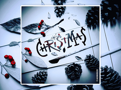 Merry Christmas! art direction calligraphy christmas graphic design jack whiskers lettering merry christmas typography