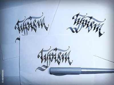 Typism | Calligraphy sketches