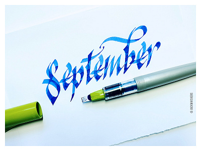 • hello September • brand design branding calligraphy graphic designer jack whiskers lettering september typographer typography word mark