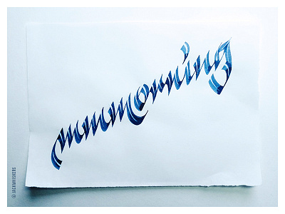 • mmmorning • art direction branding calligraphy custom type graphic design graphic designer jack whiskers lettering logotype type designer typography