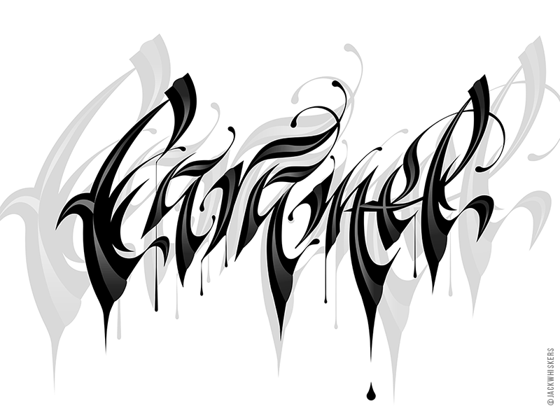 ― Caramel ― art direction branding calligraphy custom type graphic design hand lettering jack whiskers lettering logo logotype type typographer typography