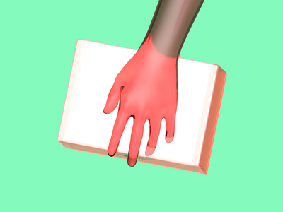 Handbag c4d hand illustration