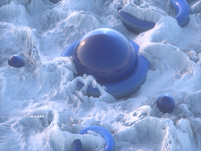 Mount sunrise 3d c4d daylight illustration mountain octane render