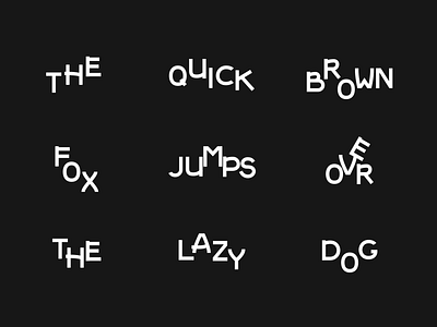 the quick brown fox jumps over the lazy dog font typography