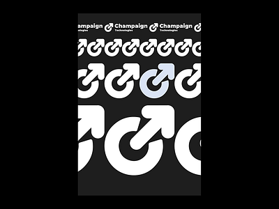 champaign technologies logo graphic logo poster