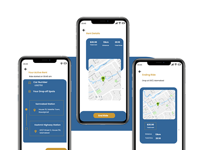 Rent-A-Ride App adobexd android app app branding carapp design figma graphic design mobile app ui ui design user experience ux website website design