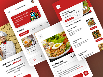 UI Design Food Delivery App - YowFood