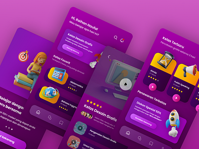 UI Design E-Learning App - GoLearn