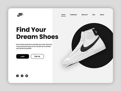 Website Design Concept - Nike