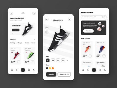 Adidas Mobile App Design