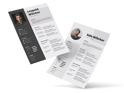 Modern CV/Resume template design