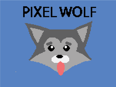 Pixel Wolf art design graphic design illustration pixel pixelart wolf