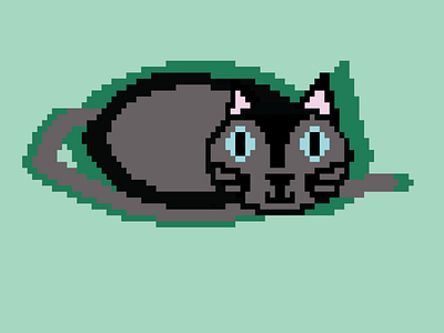 Pixel Cat art cat design graphic design illustration pixel pixelart