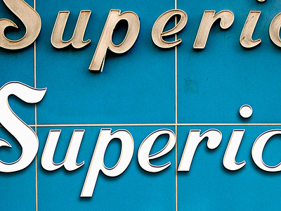 Recreating the Superior Sewing Machines logo font