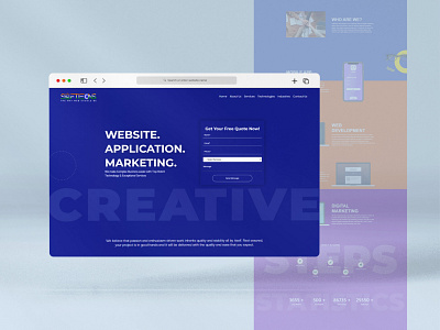 Website Design branding design graphic design it company website logo ui ui design ux ux design web design website design website development